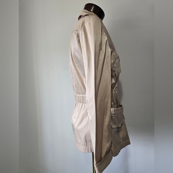 Carte Blanche Paris Muted Gold Lightweight Utility Jacket. Size Medium - Picture 6 of 16